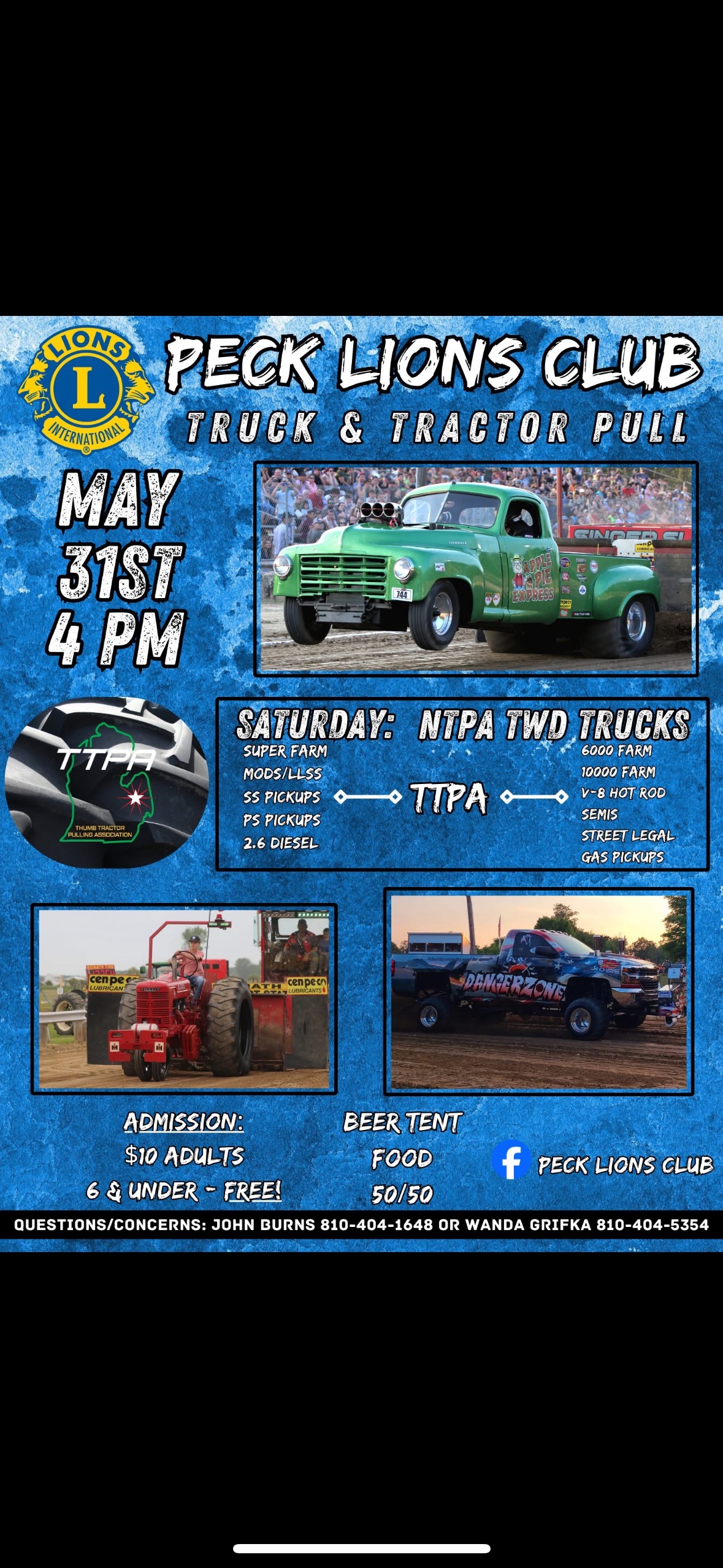 Truck & Tractor Pull Flyer