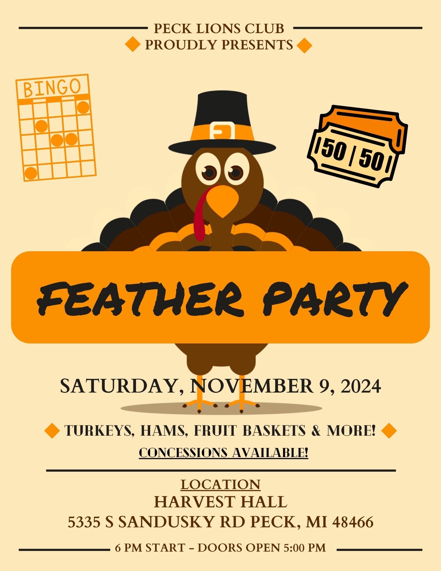 Feather Party Flyer